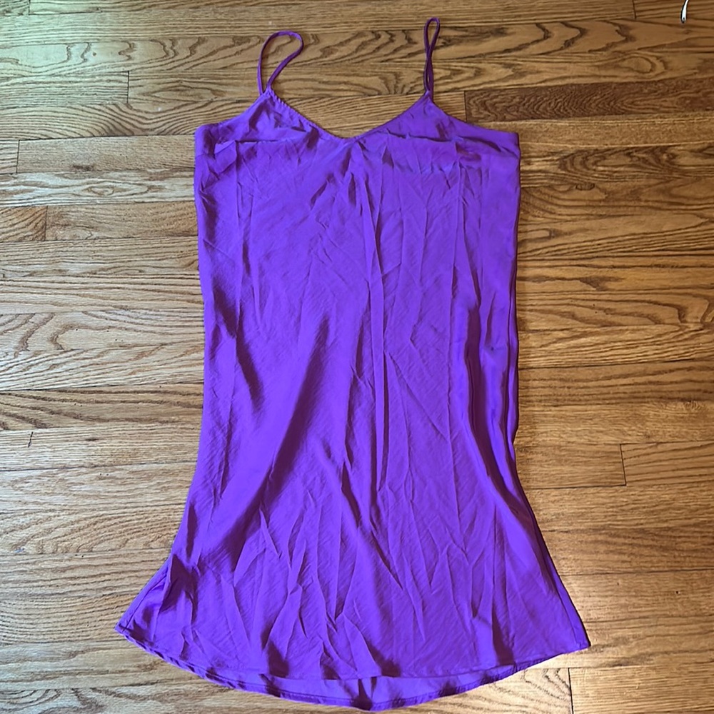 Purple Midi Slip Dress